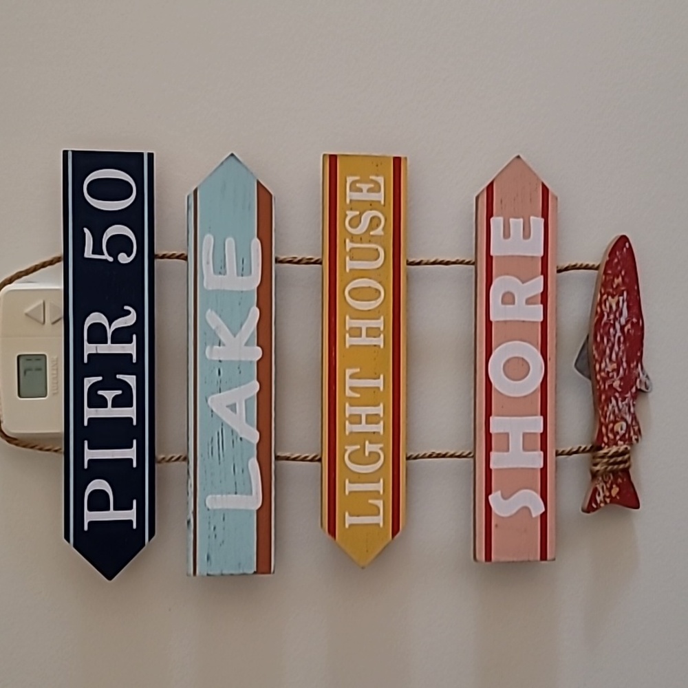 Wooden Beach/Lake House wall hanging